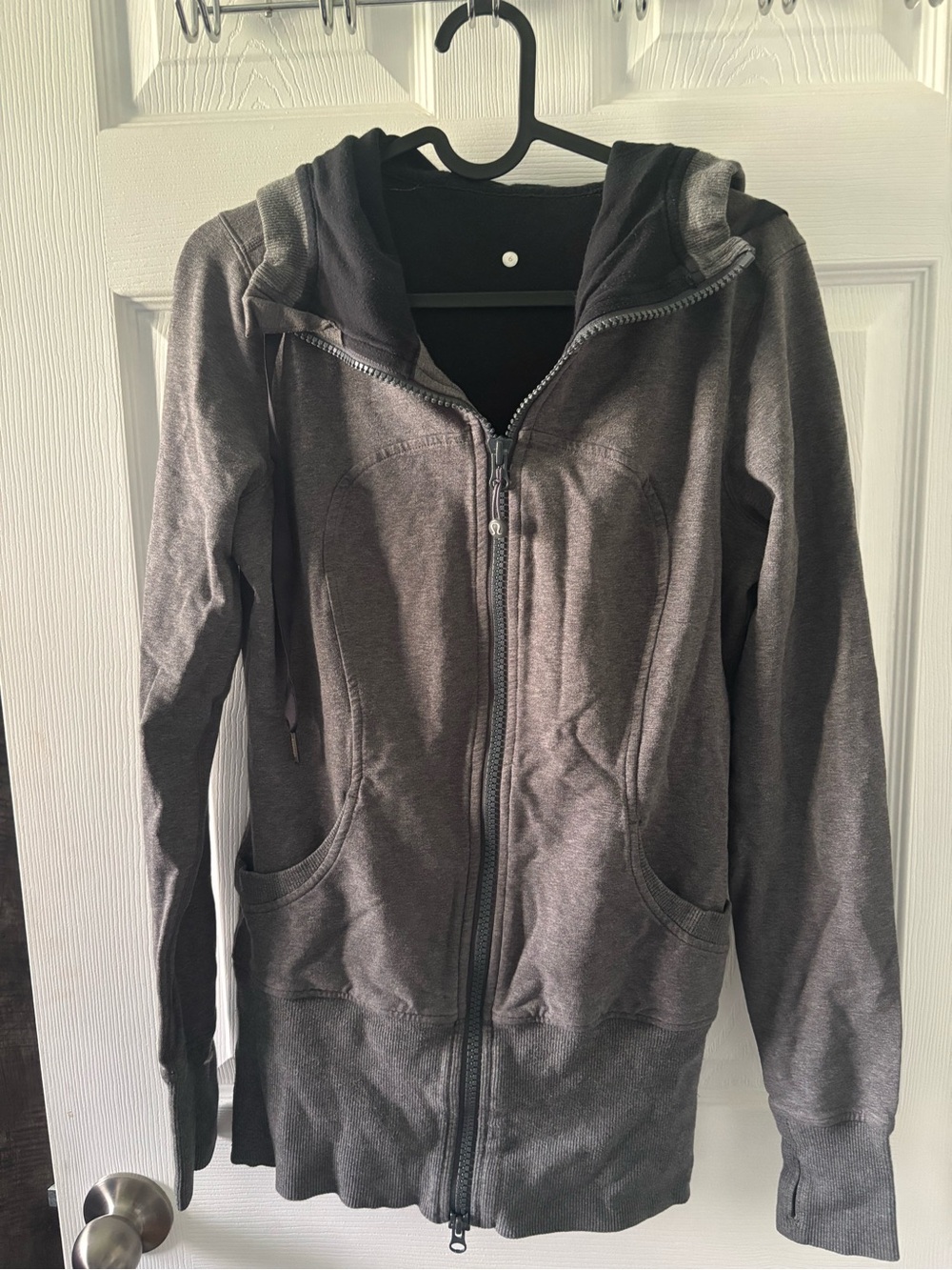 Lululemon Charcoal Gray Zip Hoodie Jacket